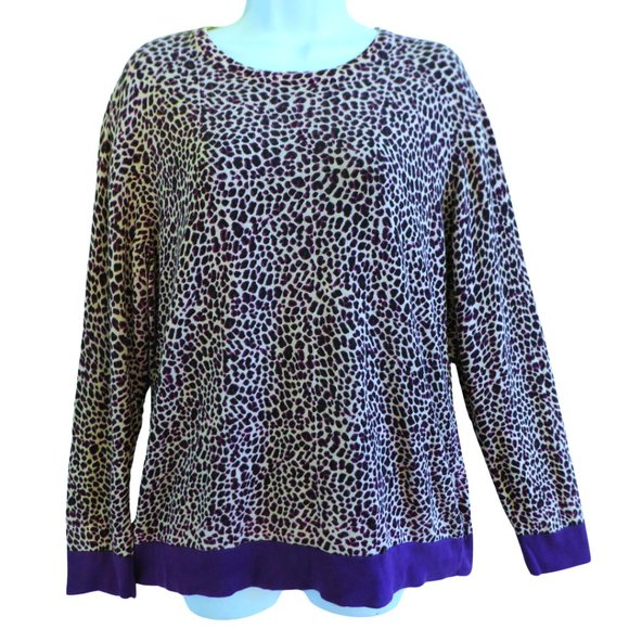 SiLK Cashmere Knit Sweater Cheetah Animal Chi by Falchi...